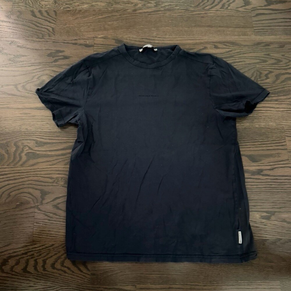 Prince & Bond T-Shirt Mens Size M Black Crewneck Short Sleeve Minimal Logo